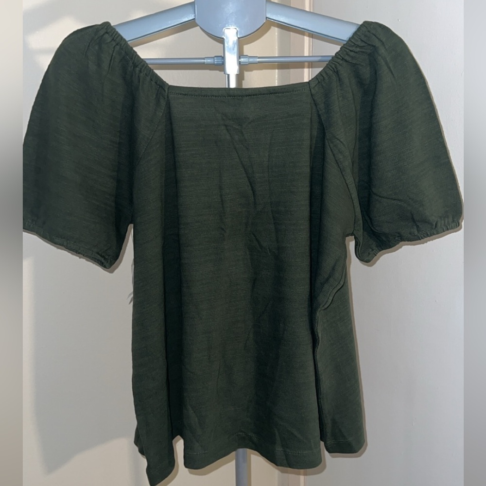 Lane Bryant- Square-Neck Button-Front Top - Picture 5 of 11